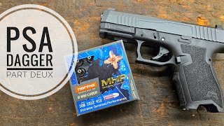 Palmetto State Armory Dagger Part 2 Norma 108gr 9mm MHP [upl. by Adnawat]