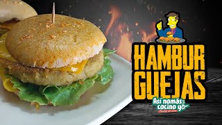 🍔 HAMBURGUESA de ARVEJAS  Secas y Partidas Receta vegana y vegetariana [upl. by Vanna839]