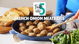 French Onion Meatballs  Savory by MARTINS [upl. by Calida]