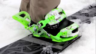 SP Fastec Snowboard Binding System Demonstration  Fastec Video Review [upl. by Nicholle916]