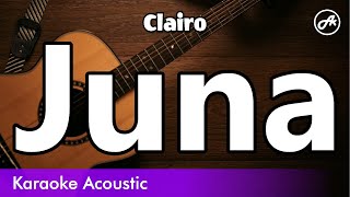 Clairo  Juna SLOW acoustic karaoke [upl. by Hcaz326]