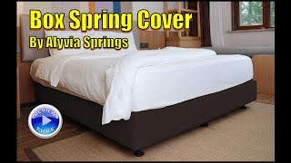 Alyvia Spring Box Spring Cover Spandex  Microfiber [upl. by Hudnut179]