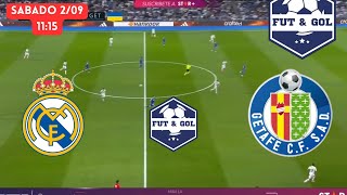 🔴REAL MADRID  GETAFE EN VIVO  LIGA DE ESPAÑA EN FUT AND GOL [upl. by Gellman]