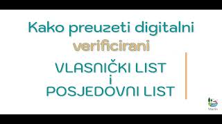 🔵 Kako preuzeti vlasnički i posjedovni list  Verificirana verzija  Nekretnine Hrvatska  Istra [upl. by Jeaz619]