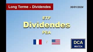 ETF Actions PEA Dividendes 30012024 [upl. by Shuler]