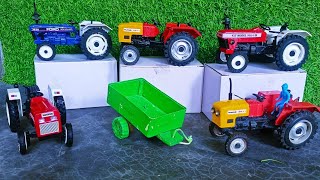 Big Swaraj Tractor Mahindra Tractor Sonalika Tractor unboxing video l Makmud Toys [upl. by Quint]