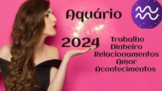 Aquário ♒️ Previsão 2024 Experiências inéditas e surpresas incríveisVai ficar pra história [upl. by Boylan419]