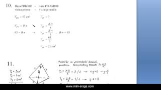 Piramida riješeni zadaci iz školske zbirke  poglavlje 72 zadatak br 10  Matematika 2 [upl. by Aitret]