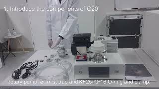 Install the G20 of ion sputtering coater [upl. by Wiskind146]