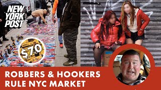 NYC block turned into illicit openair market for migrant crooks prostitution ‘It’s relentless’ [upl. by Anaicilef]