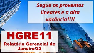 FII HGRE11  Relatório Gerencial de Janeiro22 [upl. by Wallford]