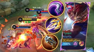 MARTIS BEST GUIDE TO AGAINST ENEMY  TRY THIS  TOP 1 GLOBAL MARTIS  MLBB [upl. by Ahsia]