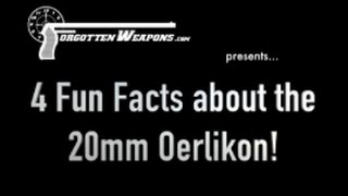 Four Fun Facts about the Oerlikon 20mm Antiaircraft Cannon [upl. by Dragone914]