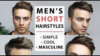 Men’s Short Hairstyles 2017  SIMPLE COOL amp MASCULINE [upl. by Farley]