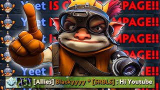 How real man play techies mid WTF EPIC Rampage in fountain  Techies Official [upl. by Nairrod]