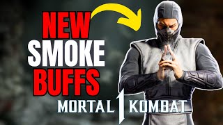 Do The New SMOKE BUFFS Make Smoke A GOOD Character Now  Mortal Kombat 1 GhostFace Patch KL Sets [upl. by Hamitaf]