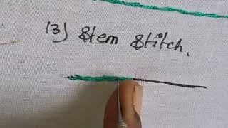 stem stitch Day 14 new trending viralvideo youtubevideo latest aariembroidery threads design [upl. by Care258]