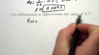 Calculus Approximating Values of Functions with Differentials [upl. by Rhpotsirhc881]