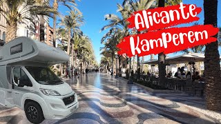 Alicante kamperem kemping Camper Area 7 El Campello Zima w Hiszpanii [upl. by Eirrol]