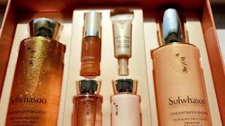 Sulwhasoo Ginseng Renewing Skincare SetTonerEmulsionTravel KitWrinkleRenew [upl. by Darbie]