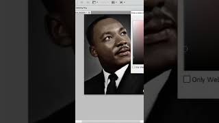 Martin Luther King Jr in Color  Colorization Timelapse [upl. by Toomay115]