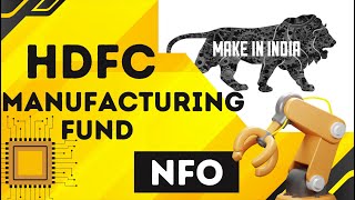 HDFC MANUFACTURING FUND NFO HINDI👌 stockmarket [upl. by Sucramej]