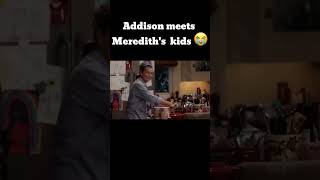 Addison meets Merediths and Dereks kids aka her husbands grey greysanatomy meredithgrey [upl. by Ydnar]