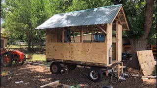 Transforming a Hay Wagon into a Chicken Mansion regenerativefarm ChickCoop FarmLifeAdventure [upl. by Goldarina291]