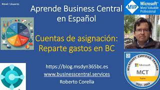 Cuentas de asignacion Como repartir gastos en Business Central [upl. by Une]