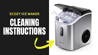 Ecozy Ice Maker Self Cleaning Mode  CLeaning Instructions [upl. by Mollie625]