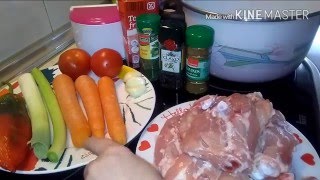 POLLO CON VERDURAS RECETA SALUDABLERÁPIDA Y FÁCIL🐓🍗🍲 [upl. by Aro]