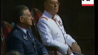 Chile  Pinochet speaks regarding return to civilian rule [upl. by Paxon726]