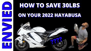 2022 Suzuki Hayabusa OEM Exhaust Removal  How To [upl. by Patience]