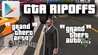 Playing quotGTA Vquot from Google Play  WORST GTA RIPOFFS ON GOOGLE PLAY [upl. by Ellimak]