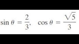 sin theta  23 cos theta  sqrt53 [upl. by Etnaik355]