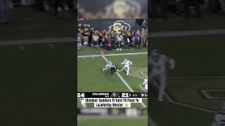 Shedeur Sanders’ 11Yard TD to LaJohntay Wester Puts Colorado Ahead Late 🔥 [upl. by Airetahs]