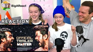 MASTER TRAILER REACTION  Thalapathy Vijay Vijay Sethupathi  BigAReact [upl. by Sardella299]