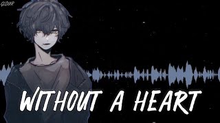 【Nightcore】Born Without A Heart Male versionlyrics [upl. by Enneillij]