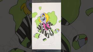 Drawing Beetlejuice beetlejuice beetlejuice2 shorts [upl. by Ormsby]