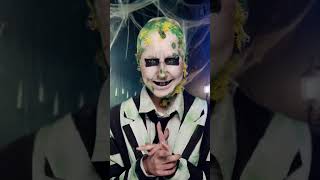 Beetlejuice cosplay cosplay makeup halloween sfx makeupartist [upl. by Rehpotsyrk955]