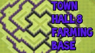 Epic Town Hall 8 Farming Base Clash Of Clans Speed Build HD [upl. by Verlie549]