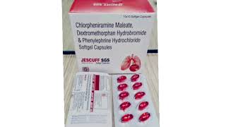 JESCUFF SGS Capsule Chlorpheniramine Maleate Dextromethorphan amp Phenylephrine Softgel Capsules [upl. by Ecirpak542]