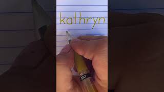 Name Writing ASMR  Kathryn  Blissfully Satisfying [upl. by Boutis471]