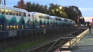 Two Sounder trains at the Kent Station [upl. by Willette]