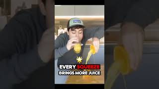 UNLIMITED ORANGE JUICE 😱😂🔥Coolest Magic Trick EVER cool magic trick shorts [upl. by Enicul]