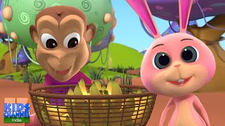 Sonu Bandar Hathi Raja Hindi Nursery Rhyme for Kids [upl. by Ebonee]