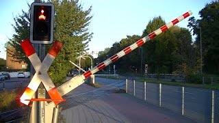 Spoorwegovergang Münster D  Railroad crossing  Bahnübergang [upl. by Picker]