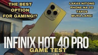 INFINIX HOT 40 PRO GAME TEST  ULTIMATE ENTRY LEVEL GAMING PHONE NGAYONG 2024 [upl. by Darees929]