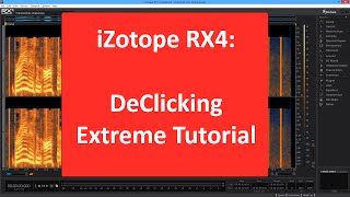 iZotope RX4 Declicking Tutorial Extreme Clicks in Audio [upl. by Aicilat]