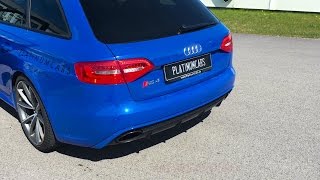 Audi RS4 Avant Nogaro Edition w Armytrix CatBack Exhaust  Revs amp Acceleration [upl. by Enotna]